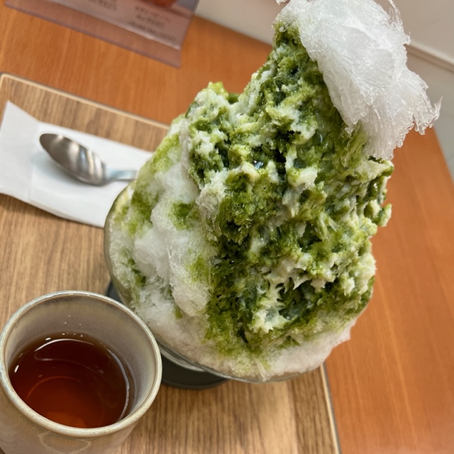 神戸本高砂屋元町本店の抹茶かき氷